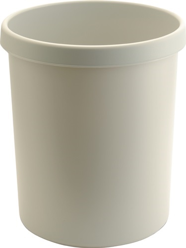 H61061-82 Papierkorb 30 l H405xD. 350 mm mit Griffrand Kunststoff lichtgrau
