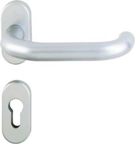 HOPPE 8185019 Feuerschutzgarnitur Paris FS-138GF/55/55S Aluminium F1-2 D/D für T