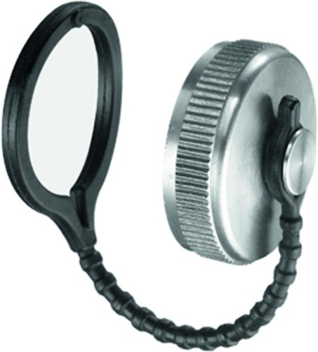 SCHELL 258010099 Verschlusskappe  mit Kette und Dichtscheibe, Messing 1/2Zoll