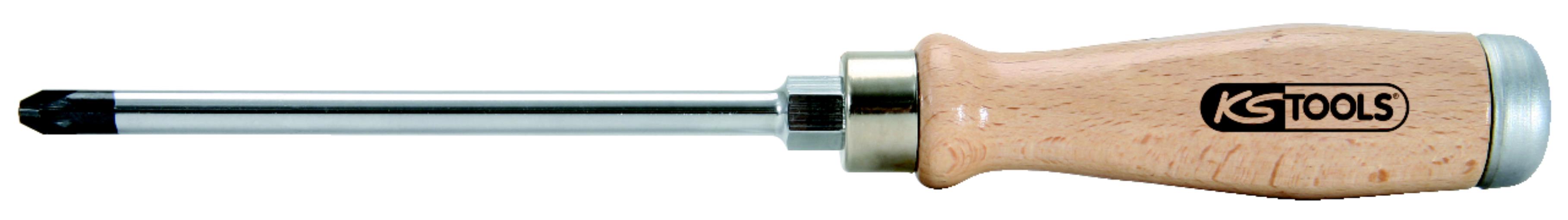 KS Tools 300.1073 ERGOTORQUE WOODmax Schlag-Schraubendreher, PZ3