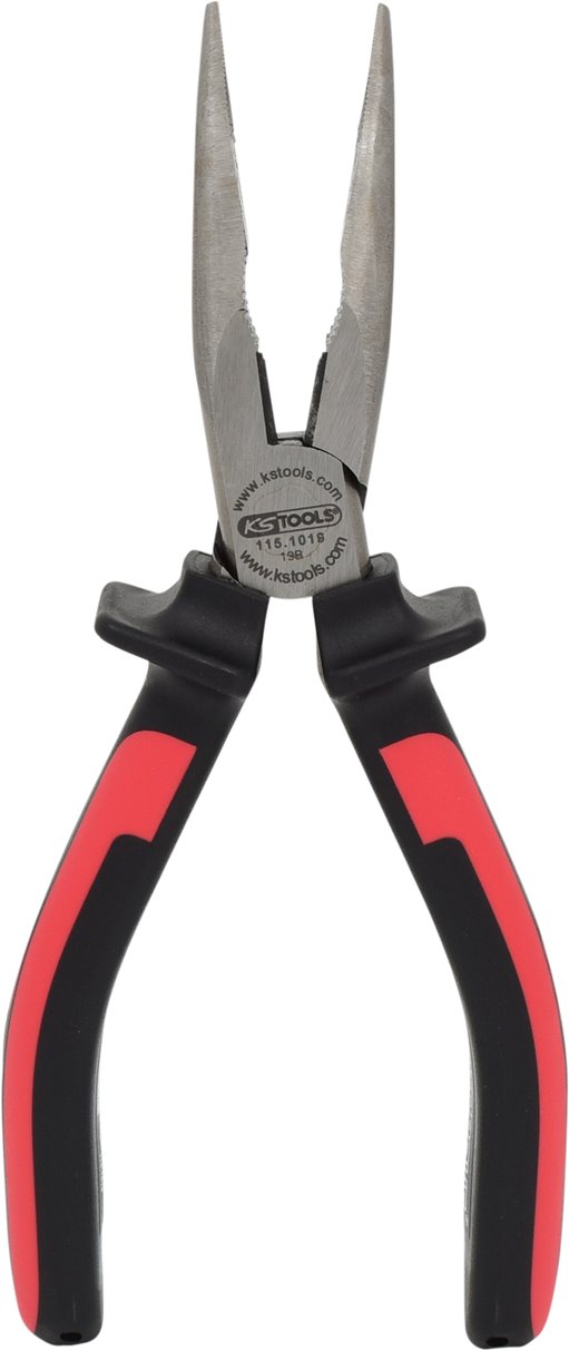 KS Tools 115.1019 ERGOTORQUE Flachrundzange, gebogen, 210mm