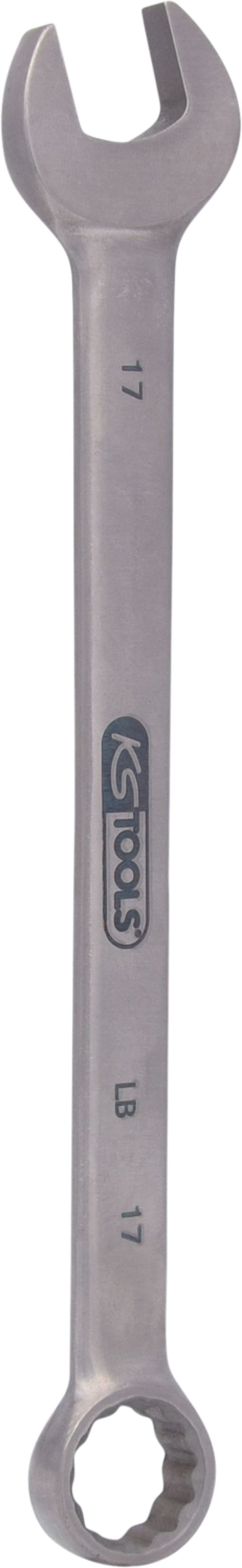 KS Tools 965.0217 TITANplus Ringmaulschlüssel, abgewinkelt, 17mm