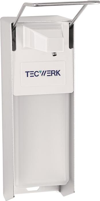 TECWERK 2000386541 Desinfektions- u.Spender H165xB95xT290ca.mm ABS m.Hebel weiß