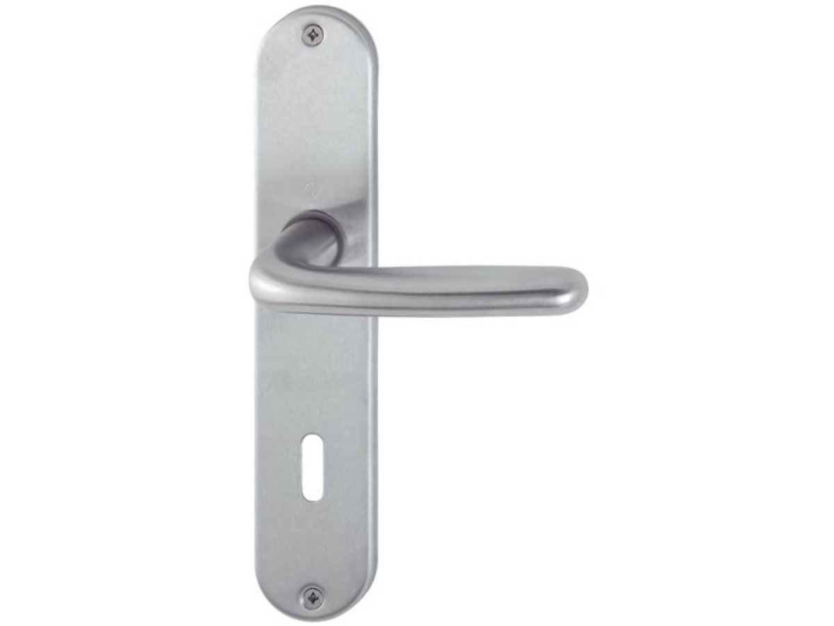 HOPPE 2423656 Langschildgarnitur Cardiff E1850Z/302 Edelstahl F69 OB 72 mm DIN l
