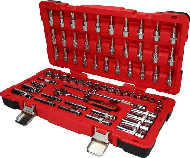 KS Tools 958.0666 3/8 CHROMEplus Steckschlüssel-Satz, 66-tlg.