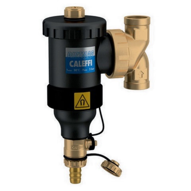 CALEFFI 545305 Schlammabscheider 545 mit Magnet, aus Technopolymer 3/4Zoll mit M