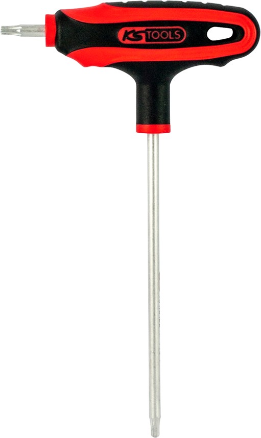 KS Tools 151.8122 ERGOTORQUEplus T-Griff-Torx-Winkelstiftschlüssel,Bohrung, TB15