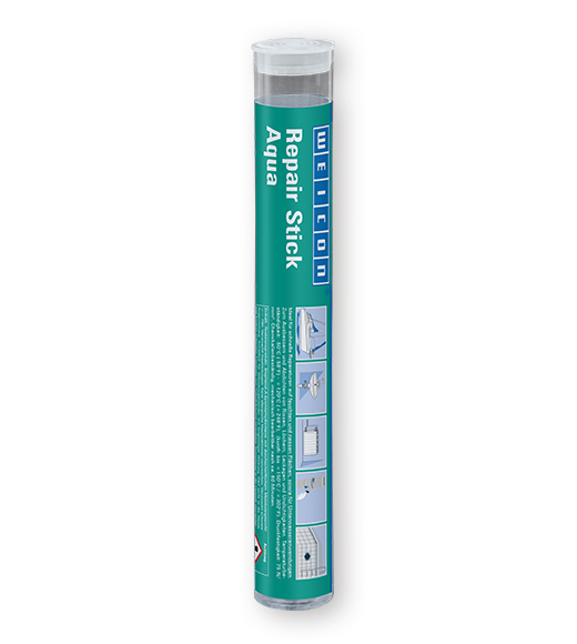WEICON Repair Stick 115 g Aqua
Ideal für schnelle Reparaturen auf feuchten und nassen Flächen, sowie für Unterwasseranwendungen.
Zum Ausbessern und Abdichten von Rissen, Löchern, Leckagen und Undichtigkeiten an:
- Benzin- und Wassertanks