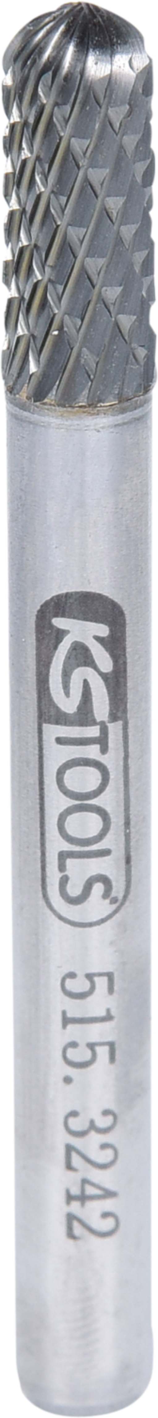 KS Tools 515.3242 HM Walzenrund-Frässtift Form C, 6mm