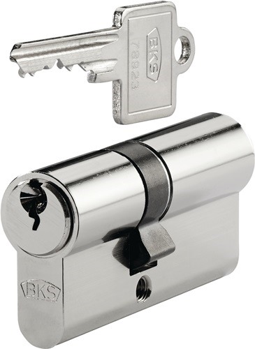 BKS B 8802 0002 Profildoppelzylinder PZ 8802 27/31 mm NuG eins.Anz.Schlü.3