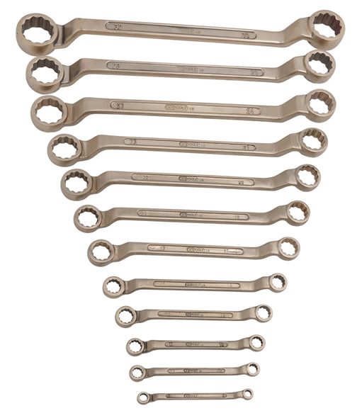 KS Tools 963.7437 BRONZEplus Doppel-Ringschlüssel-Satz, gekröpft 12-tlg. 6-32mm