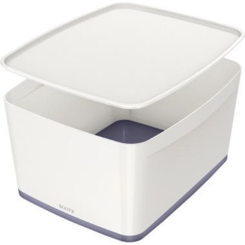 Leitz Aufbewahrungsbox MyBox 52161001 mittel 18l Deckel ws/gr
