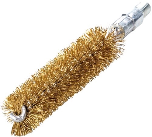 LESSMANN 500710 Rohrbürste L.115mm D.10mm Messingdraht gewellt Besatz-L.80mm