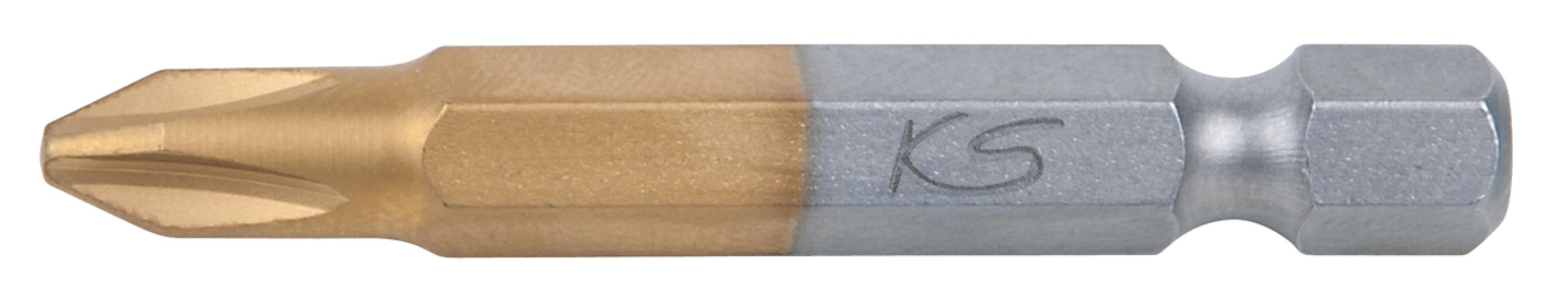 KS Tools 911.2647 1/4'' TiN Bit, 50mm, PH3, 5er Pck