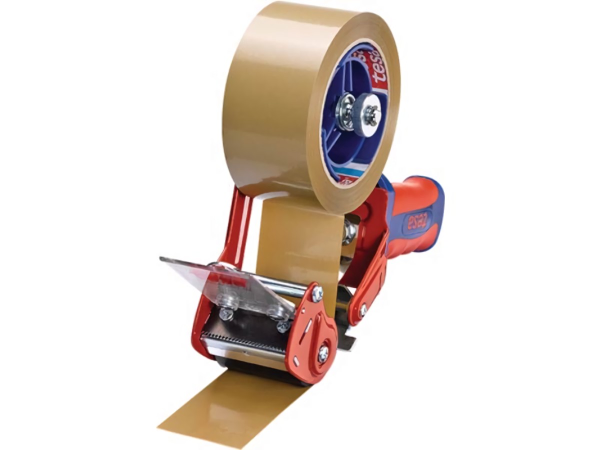 TESA 06400-00001-02 Handabroller Comfort 6400 Metall rot/blau für Bandbreite 50