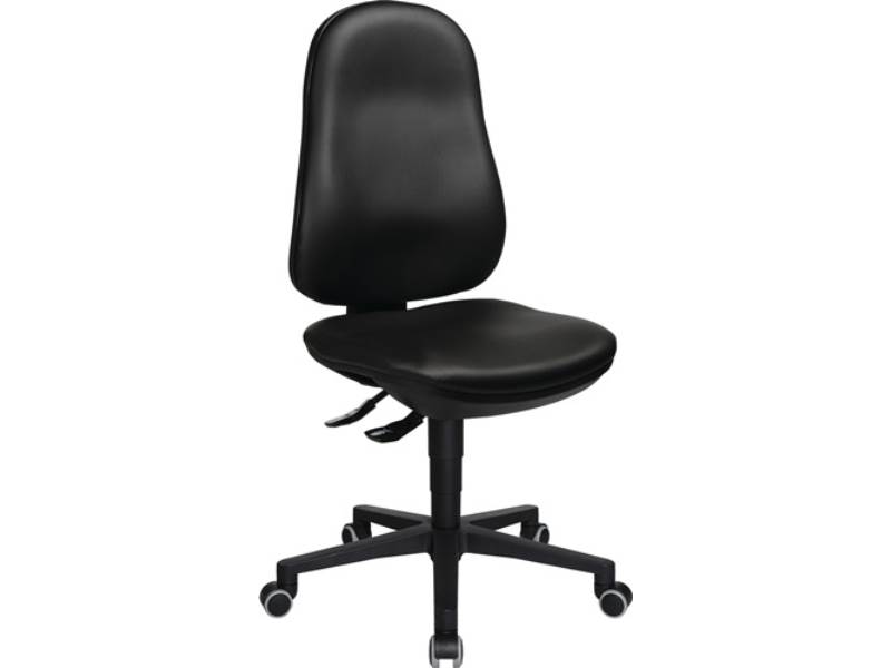 TOPSTAR 8170D10H Arbeitsdrehstuhl Point 70 Rollen Kunstlederpolster schwarz 410-