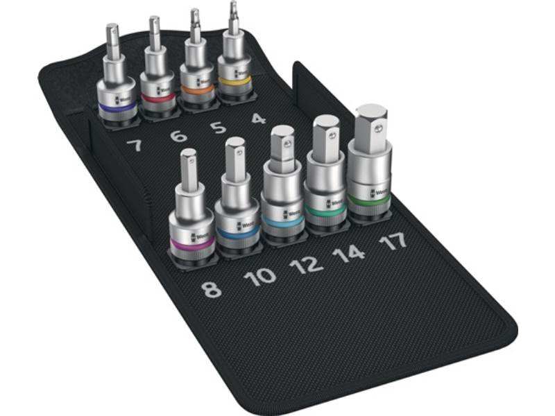 WERA 05004201001 Steckschlüssel-Satz 8740 C HF 1 9-teilig 1/2 '' 4 - 17 mm für I