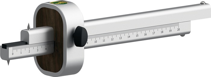 ULMIA 0029A Streichmaß Alu-Line 0029A 185 mm Maßlänge 220 mm Aluminium