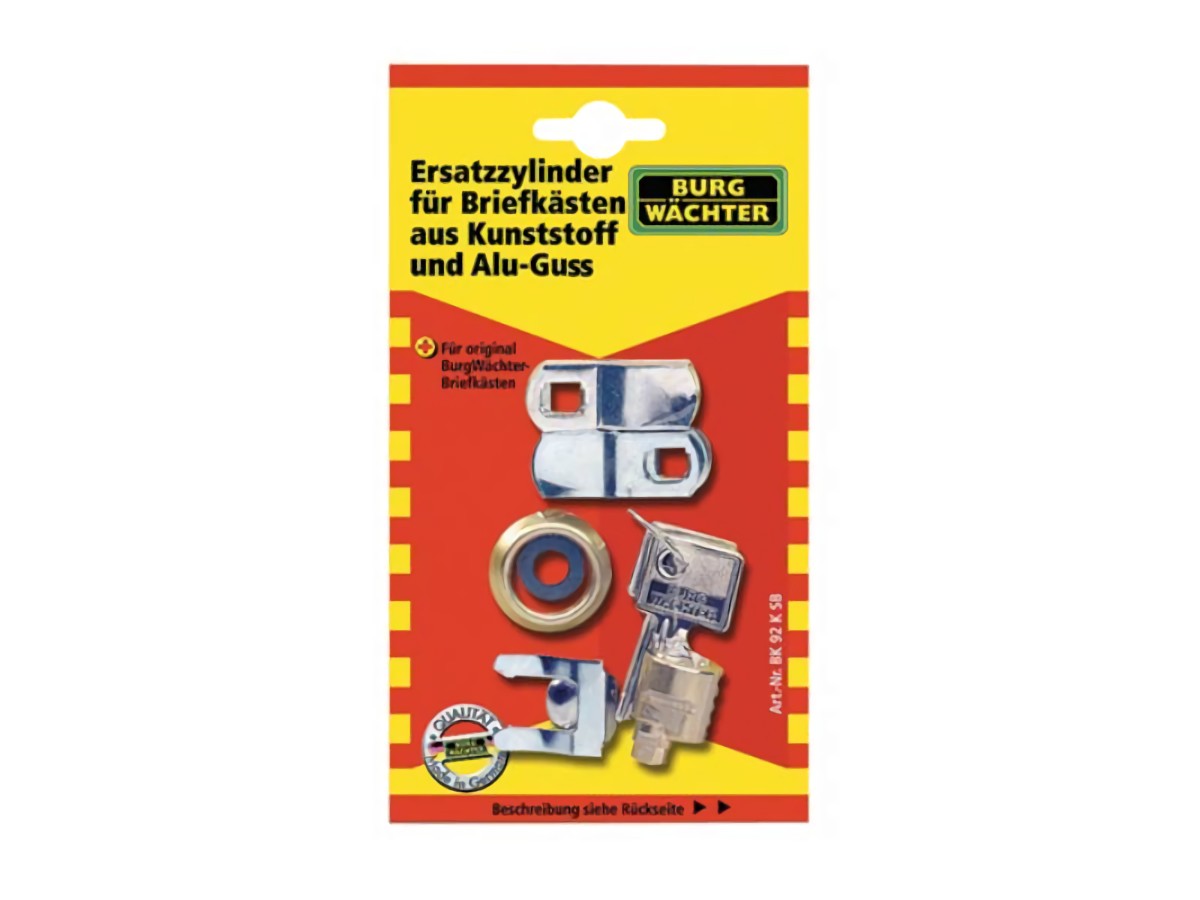 BURG-WÄCHTER BK 92 M Ersatzzylinder BK 92 M SB Stahl- und Edelstahlbriefkästen
