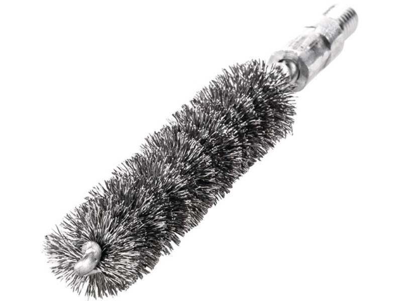 LESSMANN 500312 Rohrbürste L.115mm D.12mm Stahldraht gewellt Besatz-L.80mm