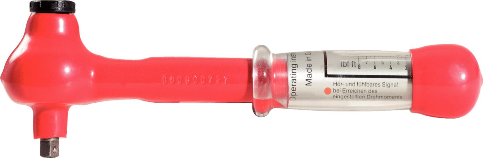 KS Tools 117.1185 1/2'' Mini Drehmomentschlüssel mit Schutzisolierung und Umscha