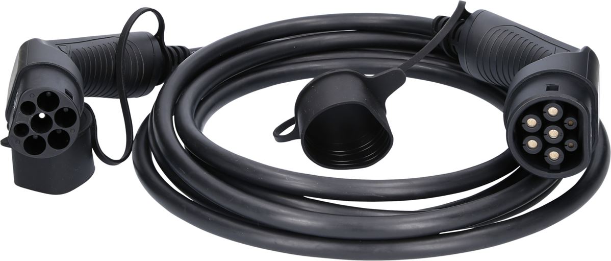 KS-Tools 117.7170 efuturo Ladekabel gerade, Typ 2 auf Typ 2 Stecker, 3 Phasen, b