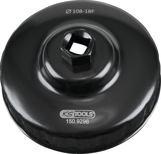 KS Tools 150.9296 1/2 LKW Ölfilterschlüssel, 108-18