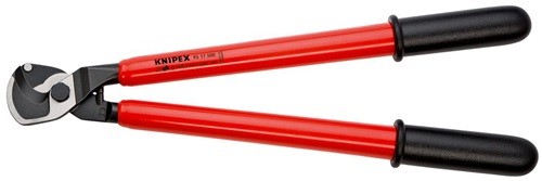 KNIPEX 95 17 500 Kabelschere  Länge 500 mm Kopf poliert VDE tauchisoliert