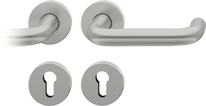 FSB 0 12 1070 01310 0105 Rosettengarnitur 12 1070 Aluminium 0105 U-Form PZ DIN l