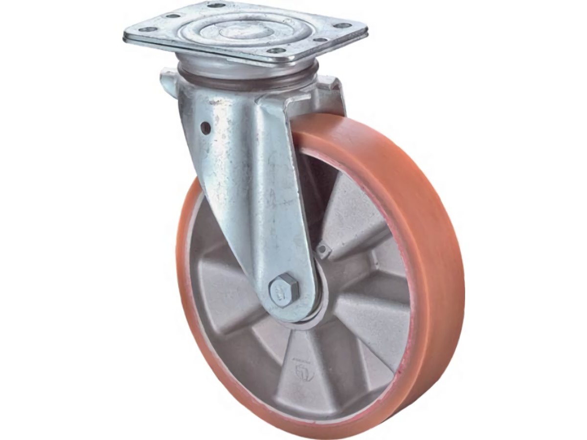 BS ROLLEN L400.B90.160 Lenkrolle  Rad-Ø 160 mm Tragfähigkeit 300 kg mit Anschrau