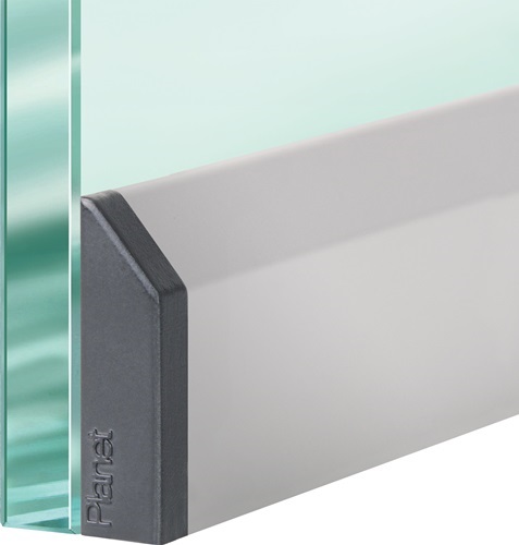 PLANET 38084-SMS Türdichtung KG-SM-Set 1-seitig Länge 834 mm Aluminium silberfar