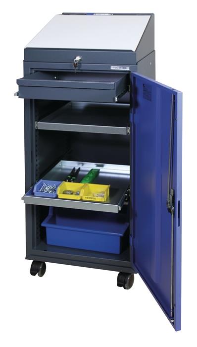 TECWERK  Werkzeugschrank-Set  mit Pultaufsatz H1310xB500xT500mm anthrazitgrau /