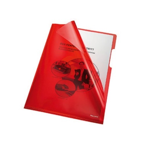 Bene Sichthülle 205000RT DIN A4 HPVC rot 100 St./Pack.