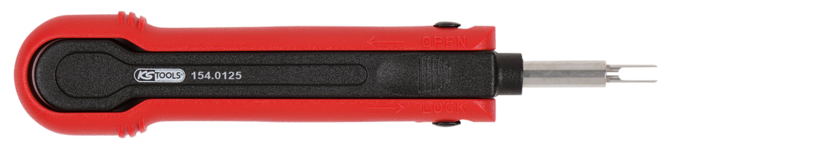 KS Tools 154.0125 Entriegelungswerkzeug für Flachstecker 4,8 mm (AMP Tyco MCP)