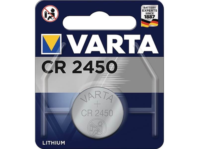 VARTA 06450   101 401 Knopfzelle Electronics 3 V 570 mAh CR2450 24,5 x 5 mm