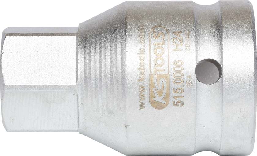 KS Tools 515.0006 3/4'' Kraft-Bit-Stecknuss Innensechskant kurz, 24mm