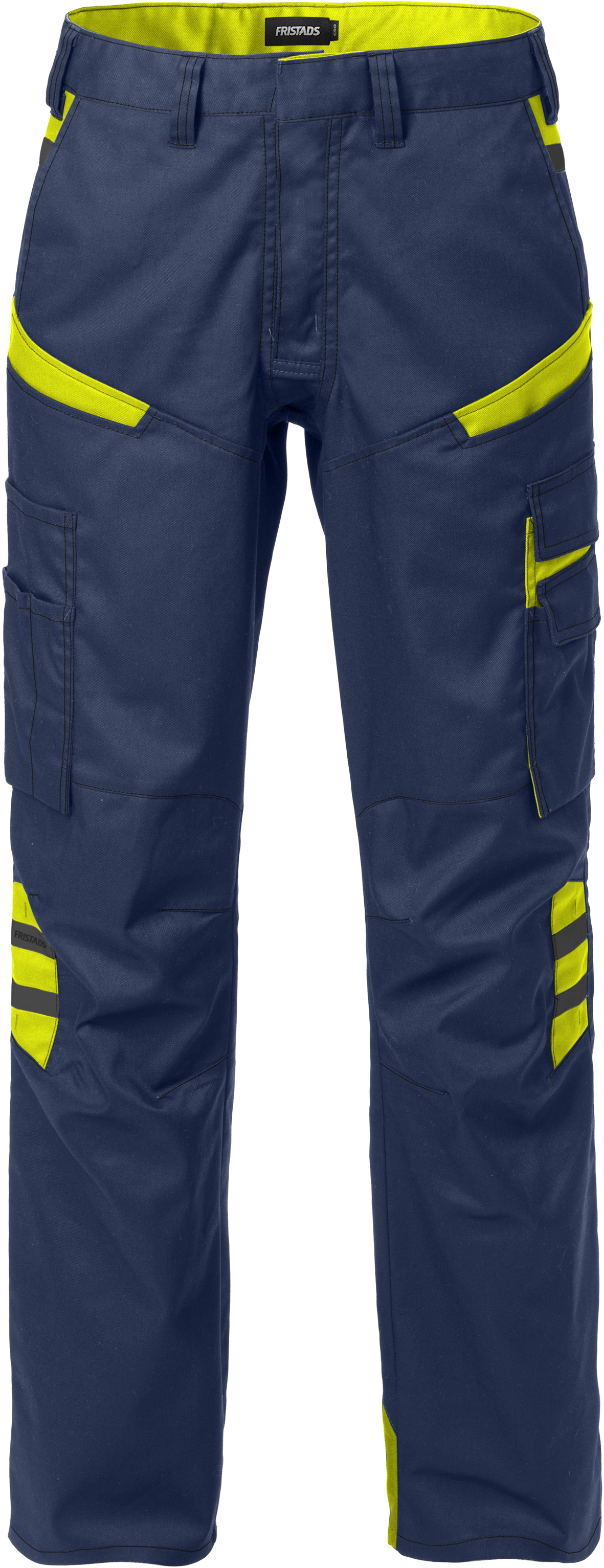 FRISTADS 129483-556-34 Trousers woman 2554 STFP Marine/Warnschutz-Gelb Gr. 34