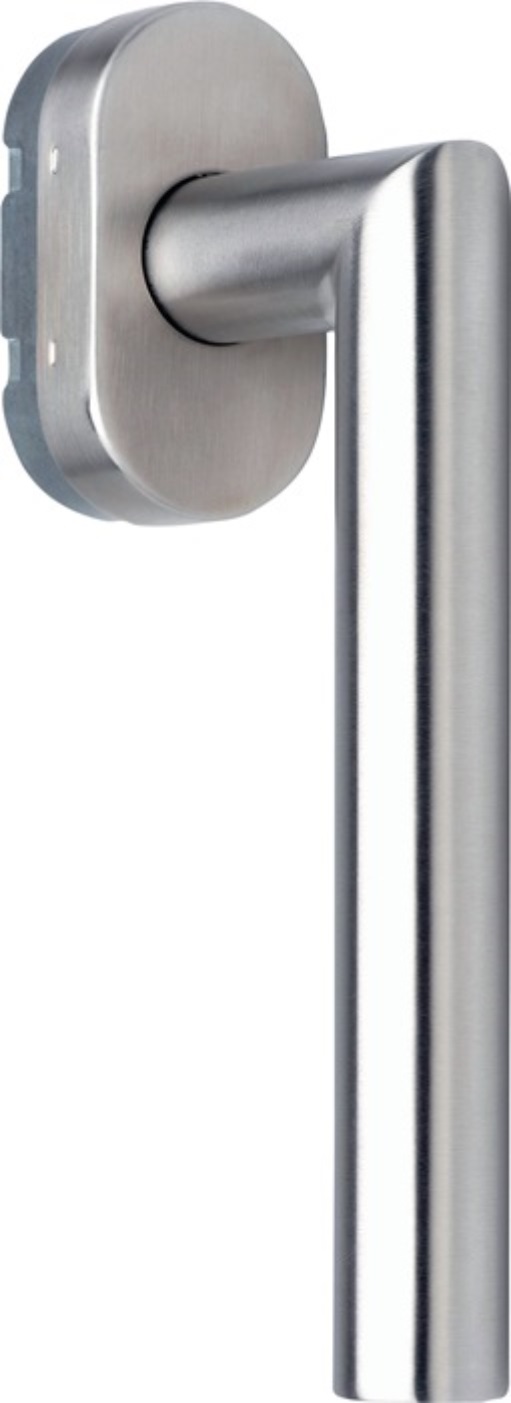 DENI 8438 2043 83 Fenstergriff  Edelstahl 20-40 mm matt Gehrungsform