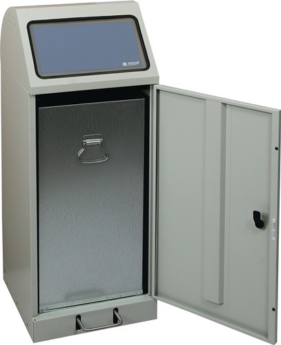 STUMPF 665-075-1-2-735 Wertstoffsammler  70 l H1000xB400xT380mm lichtgrau verzin
