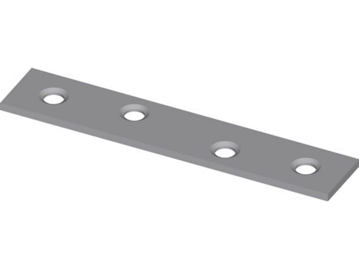 HOHAGE 525045 Verbindungsblech  Länge 50 mm Breite 15 mm Stärke 1,8 mm Stahl bla