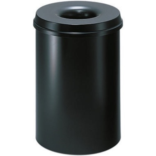 helit Papierkorb H2515495 15l rund Metall schwarz