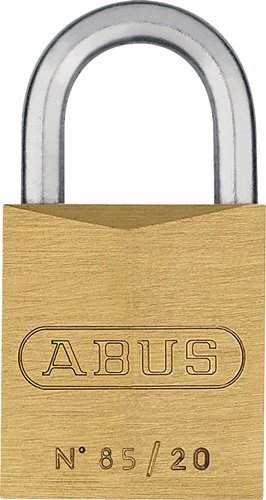 ABUS 2434 Zylindervorhangschloss 85/20 gl Schlosskörperbreite 21 mm Messing glei