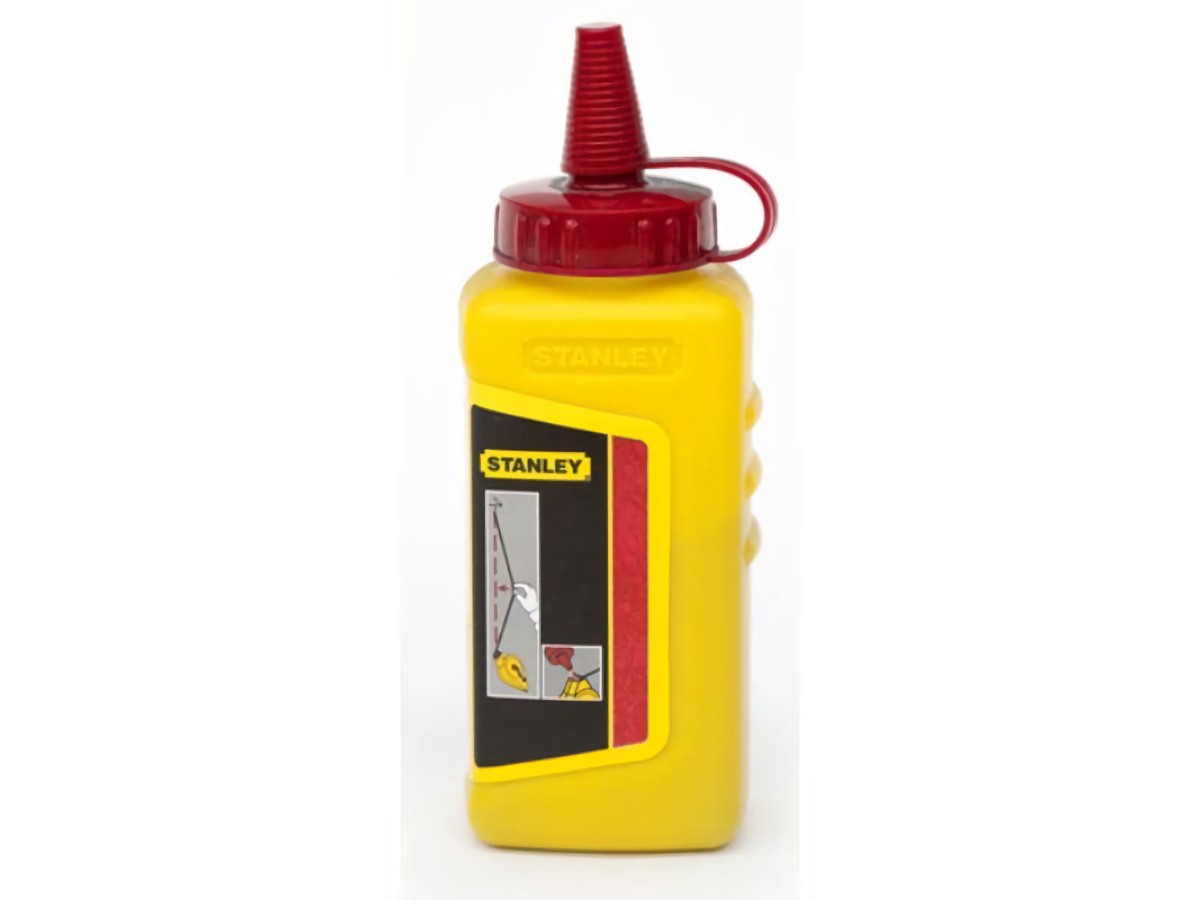 STANLEY 1-47-804 Schlagschnurkreide  225 g rot wasserfest, schwer löslich Kunsts