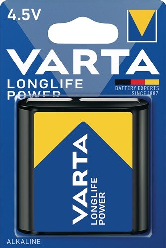 VARTA 4912 121 411 Batterie Longlife Power 4,5 V 6100 mAh 3LR12 4912
