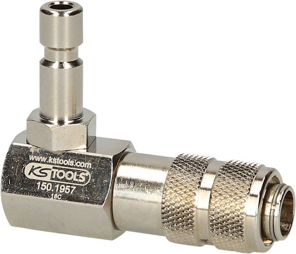 KS Tools 150.1957 Kühlsystem-Bajonettadapter, 90° abgewinkelt