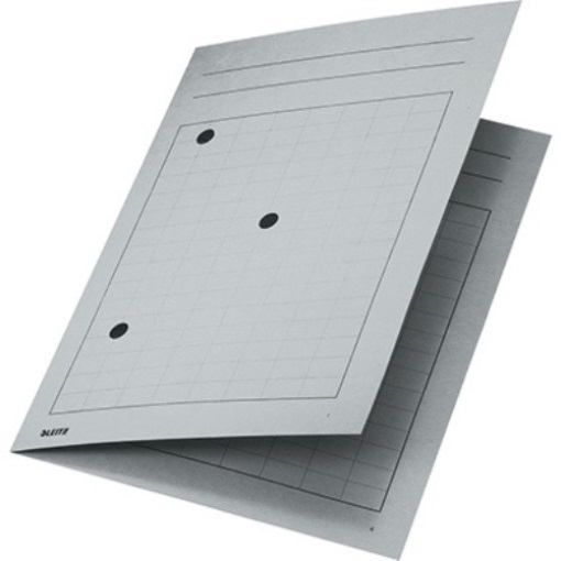 Leitz Umlaufmappe 39980085 DIN A4 3Sichtlöcher Karton grau