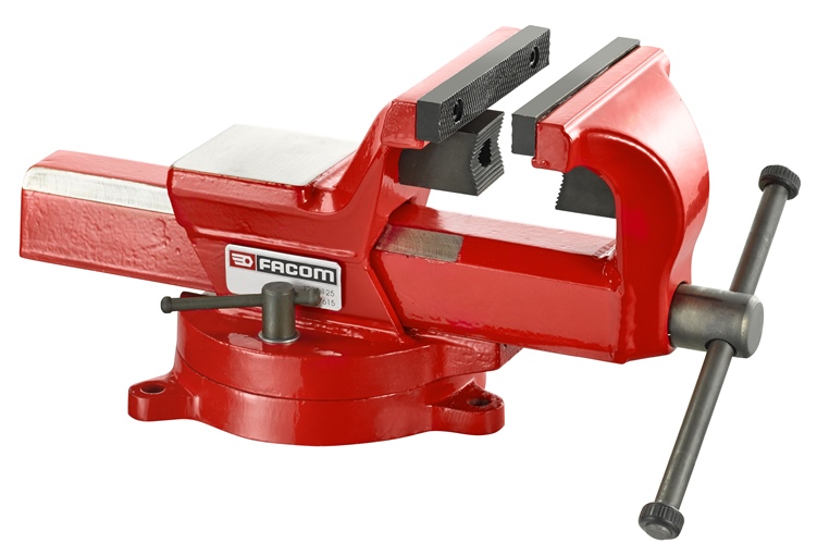 Facom 1224.125 Schraubstock mit Drehteller, 125 mm