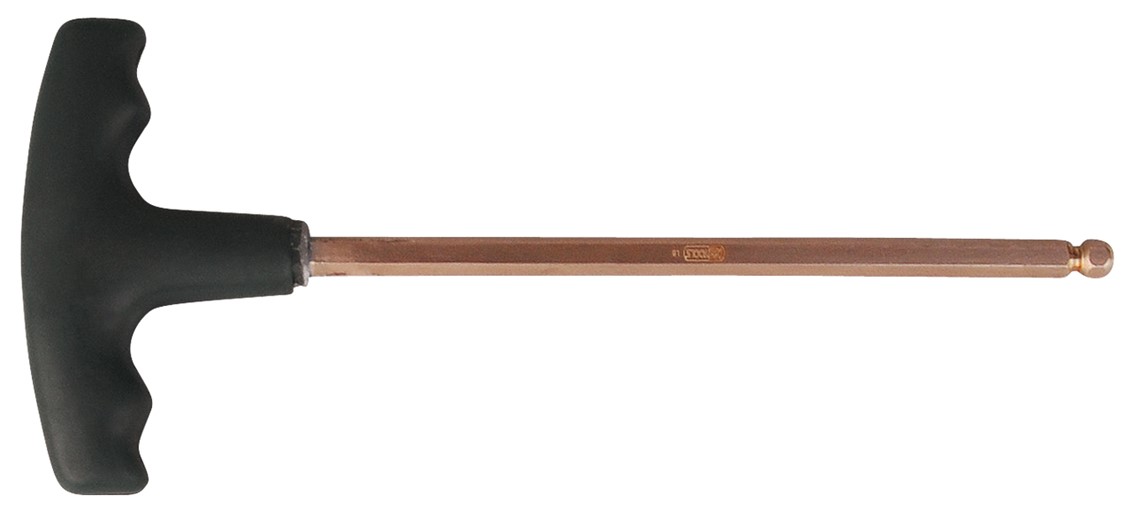 KS Tools 962.0966 BERYLLIUMplus Innensechskant-Winkelstiftschlüssel, 12 mm ,mit