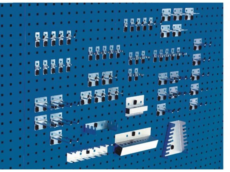 BOTT 14031415 Werkzeughaltersortiment  60-tlg.verzinkt passend für Lochplatten 1