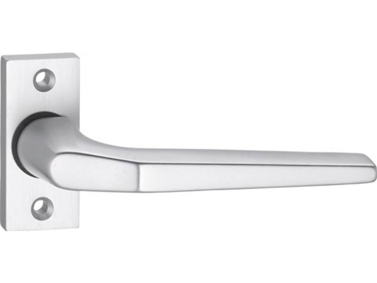 EDI 3314/0000/01 Profiltürdrückerlochteil 3314/0000 Aluminium F1 kantig 8 mm gek